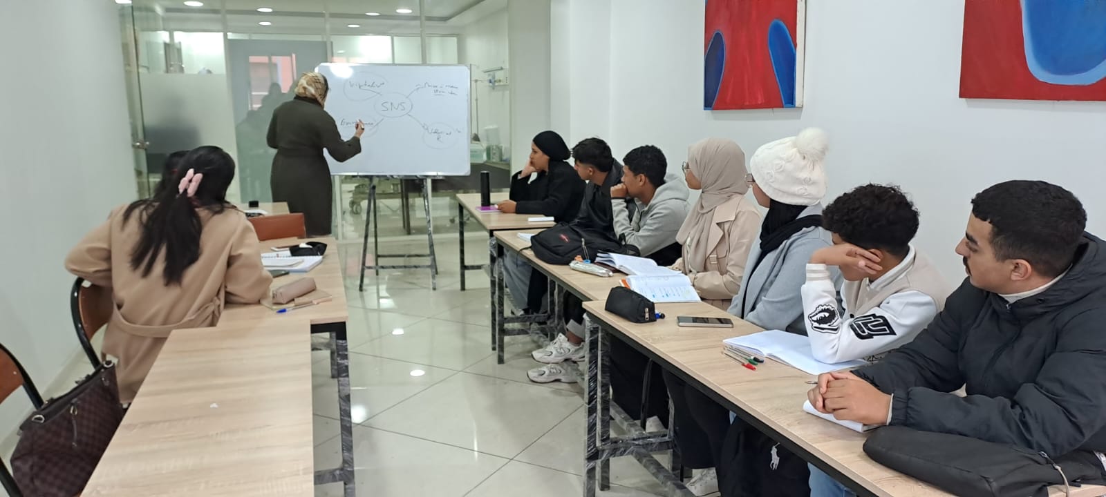 Étudiants en formation paramédicale à l'IAF